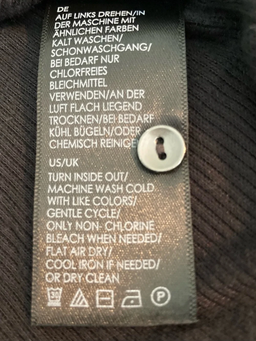 Liverpool Black Ribbed Button-Front Tank - Picture 8 of 8